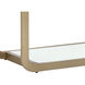 Ambretta Gold / Clear Bookcase, Large